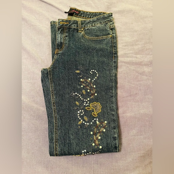 Willi Smith Denim - Willi Smith Jeans Women's 6 Embroidered with beads